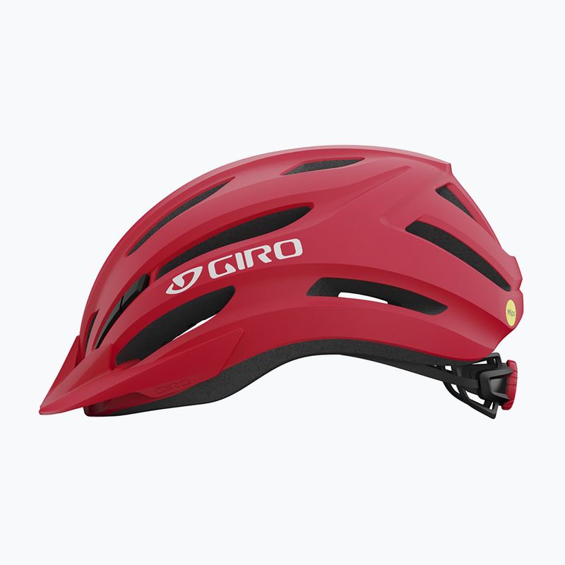 Giro Register II Integrated MIPS matte bright red/white children's bike helmet 2