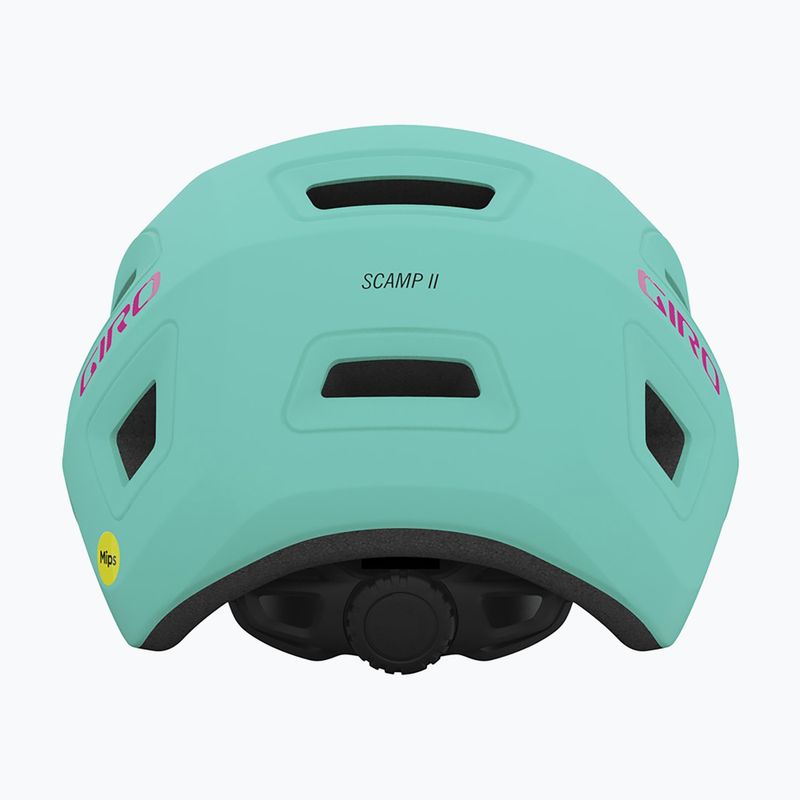 Giro Scamp II matte screaming teal/bright pink children's bike helmet 3