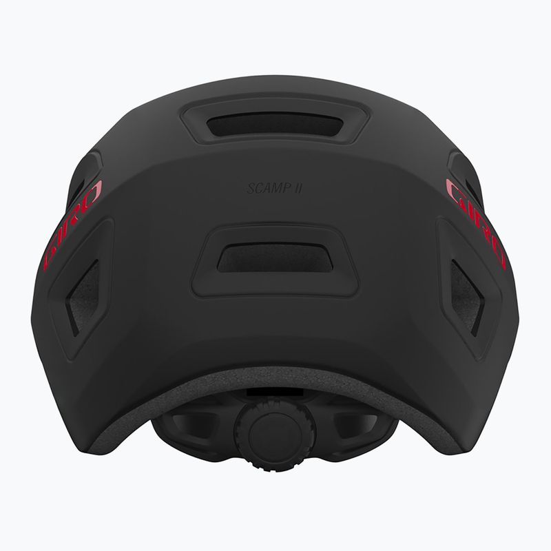 Giro Scamp II Integrated MIPS matte black/red children's bike helmet 3