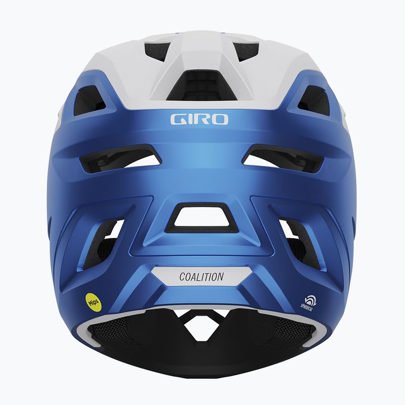 Giro FF Coalition Spherical MIPS matte white/ano blue bike helmet 3