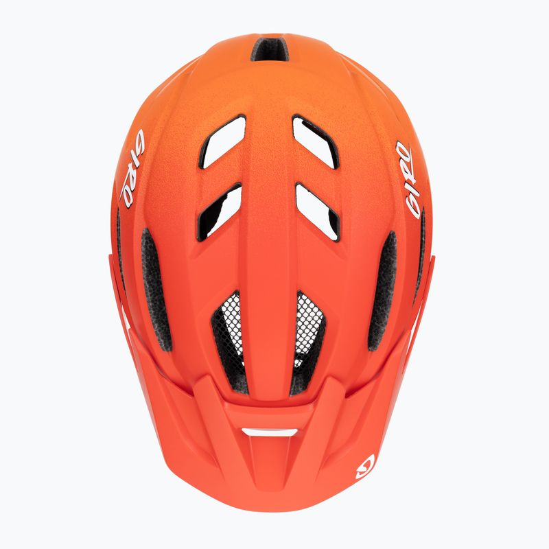 Giro Fixture II Integrated MIPS matte red fade children's bicycle helmet 6