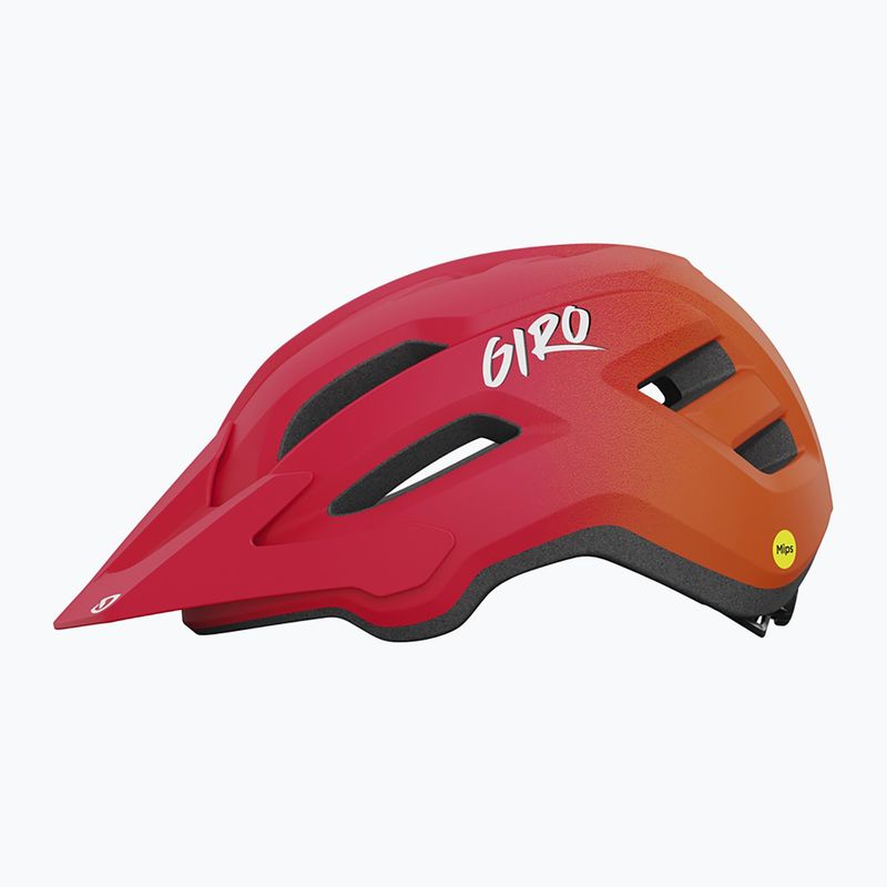 Giro Fixture II Integrated MIPS matte red fade children's bicycle helmet 2