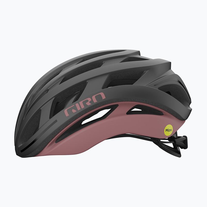 Giro Helios Spherical MIPS bicycle helmet matallic coal/dusty rose 2