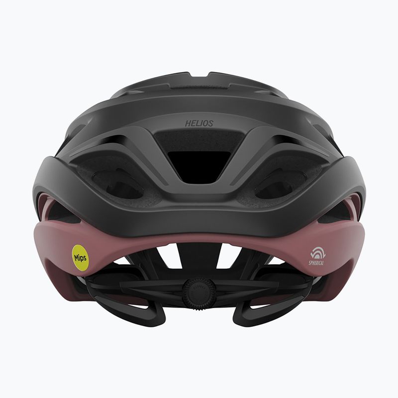 Giro Helios Spherical MIPS bicycle helmet matallic coal/dusty rose 3