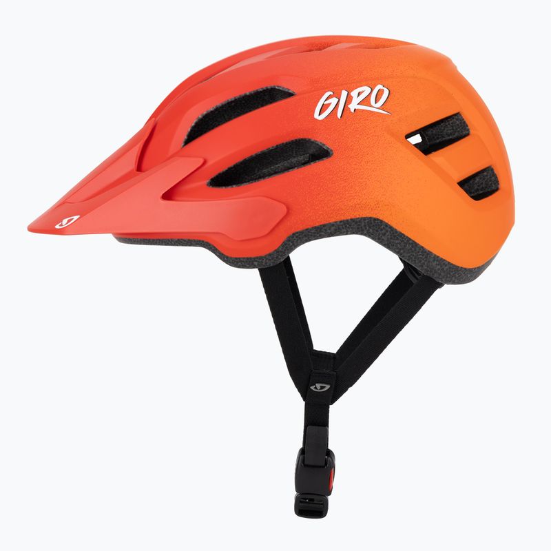 Giro Fixture II matte red fade children's bicycle helmet 3
