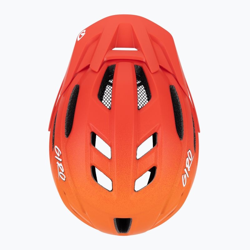 Giro Fixture II matte red fade children's bicycle helmet 6
