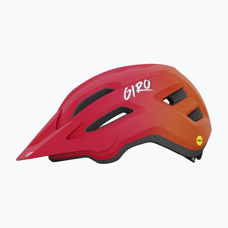 Giro Fixture II matte red fade children's bicycle helmet 2