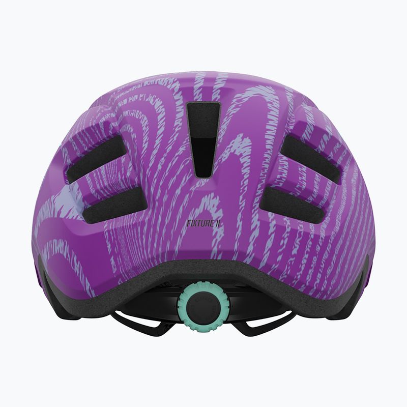 Giro Fixture II matte purple ripple children's bicycle helmet 3