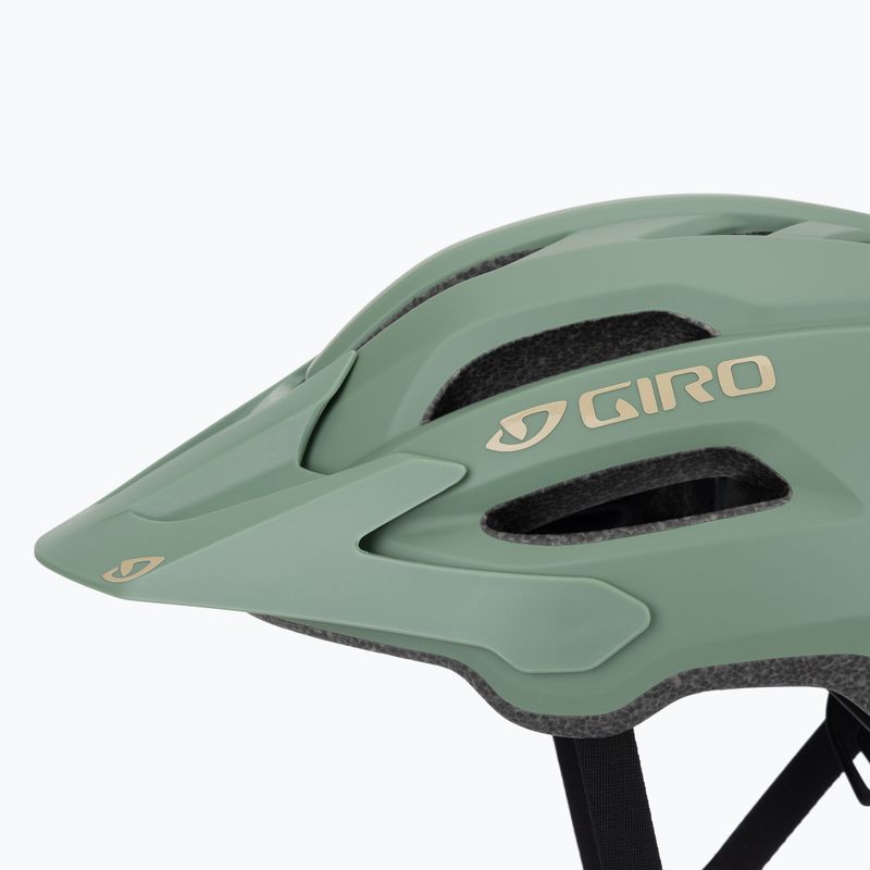Giro Fixture II matte hedge green/dark shark bicycle helmet 7