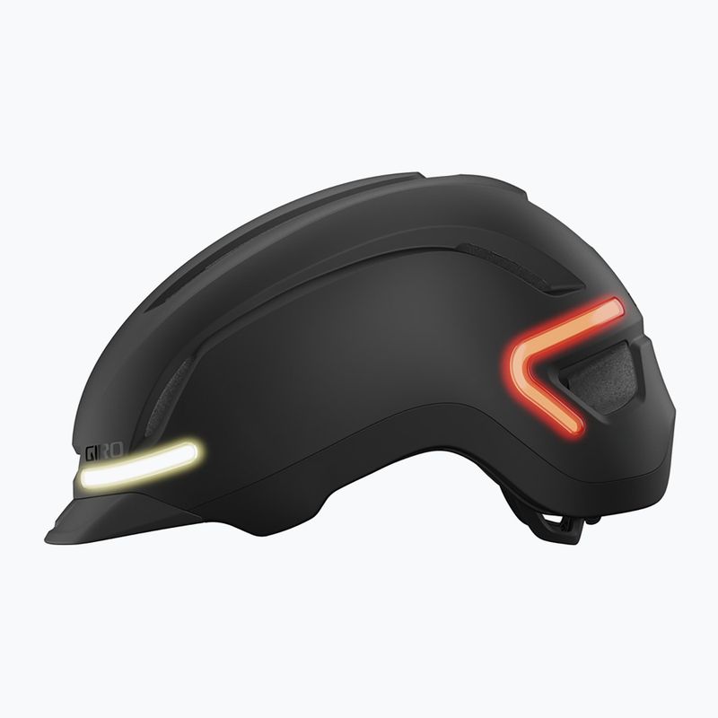 Giro Ethos Integrated MIPS LED matte black bike helmet 2