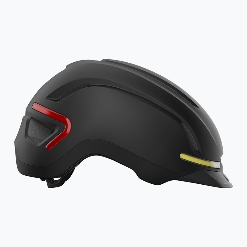 Giro Ethos Integrated MIPS LED matte black bike helmet 3