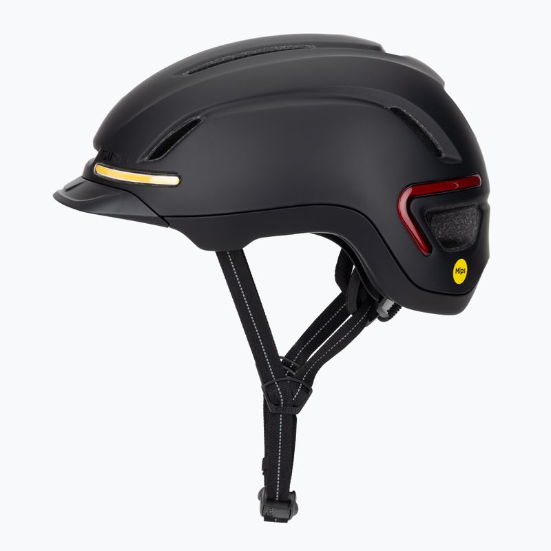 Giro Ethos Integrated MIPS LED matte black bike helmet 3