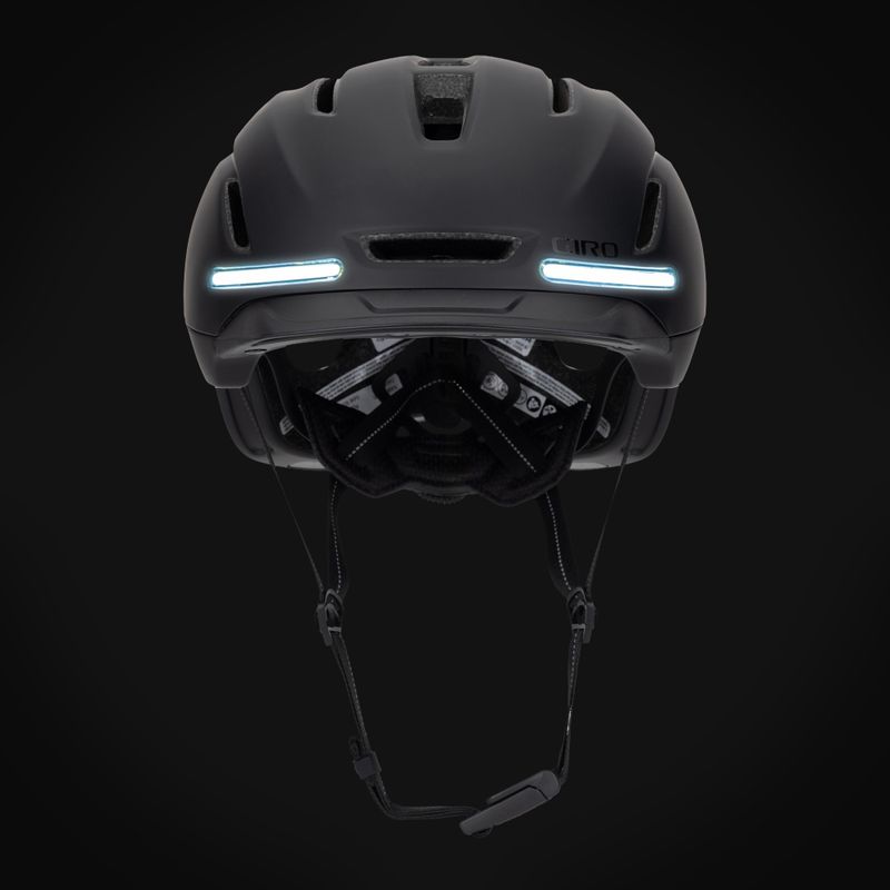 Giro Ethos Integrated MIPS LED matte black bike helmet 9