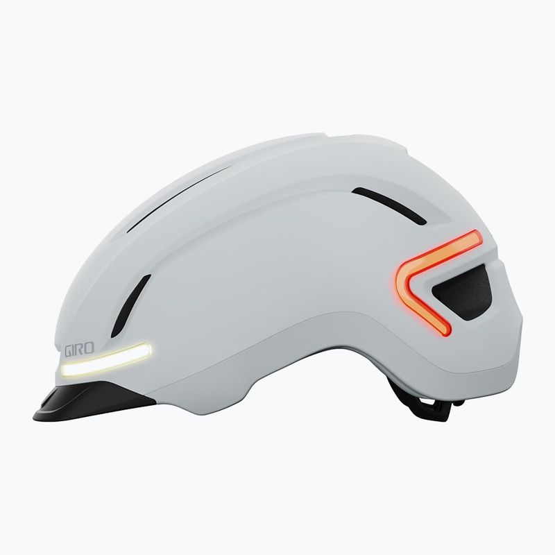 Giro Ethos Integrated MIPS LED matte chalk bike helmet 2