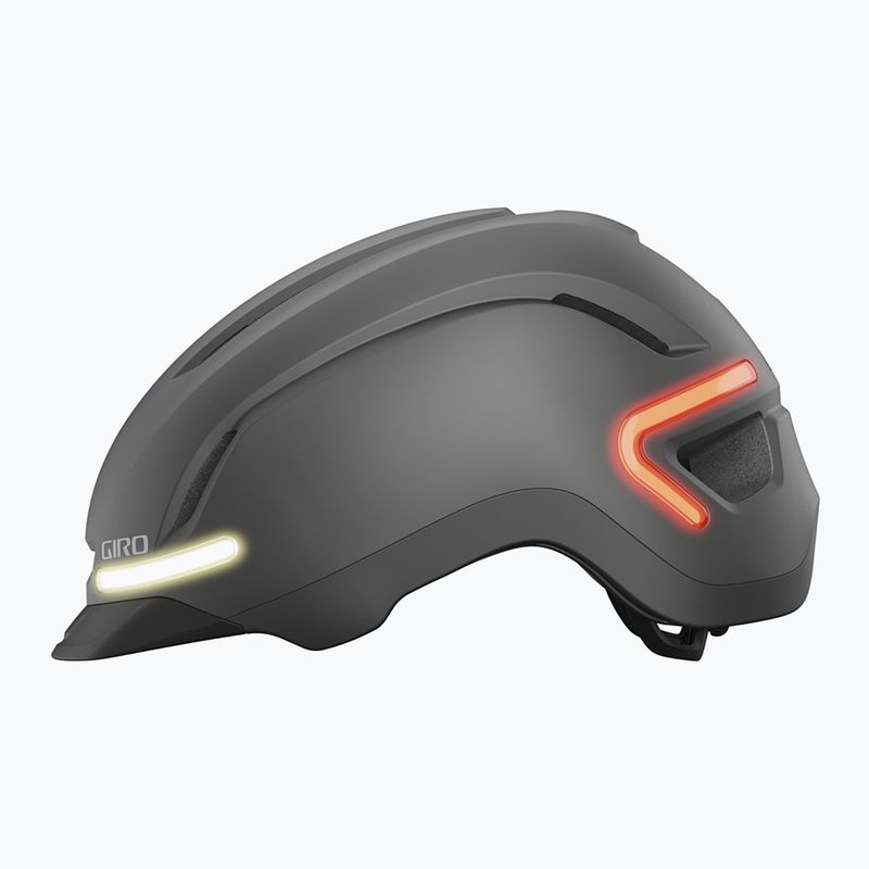 Giro Ethos Integrated MIPS LED matte graphite bike helmet 2