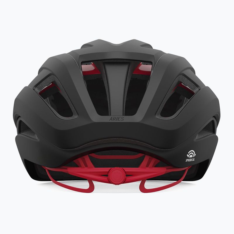 Giro Aries Spherical MIPS matte carbon red bike helmet 3