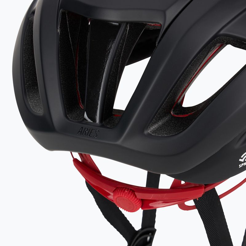 Giro Aries Spherical MIPS matte carbon red bike helmet 7