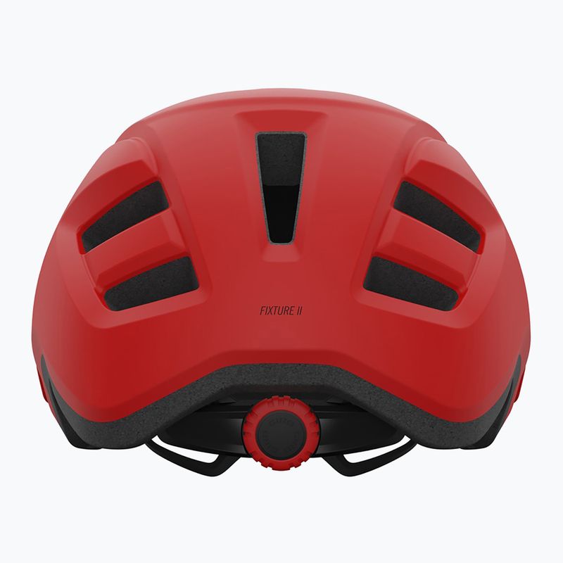 Giro Fixture II Integrated MIPS bike helmet matte trim red 3