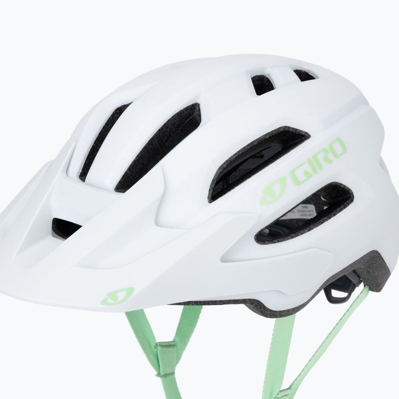 Giro Fixture II Integrated MIPS W matte white/green pearl bike helmet 7