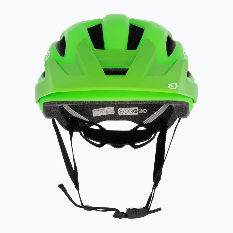 Giro Fixture II Integrated MIPS matte bright green children's bike helmet 3