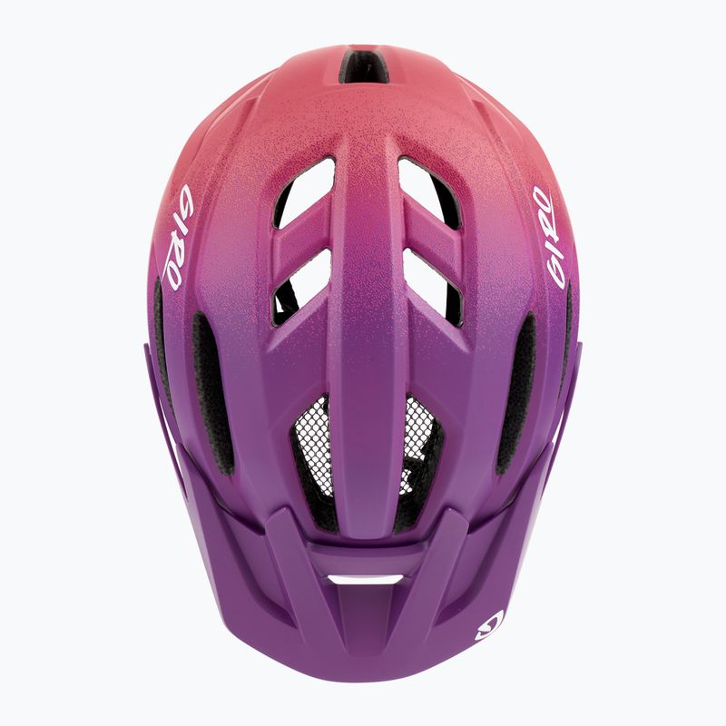 Giro Fixture II Integrated MIPS matte purple pink children's bike helmet 6