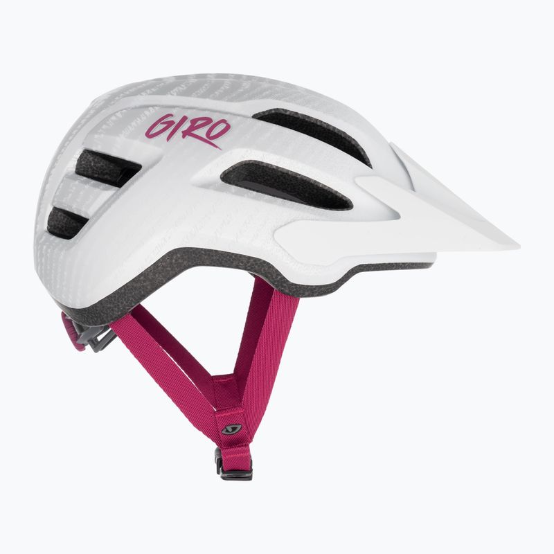 Giro Fixture II Integrated MIPS matte white pearl white ripple fade children's bike helmet 4