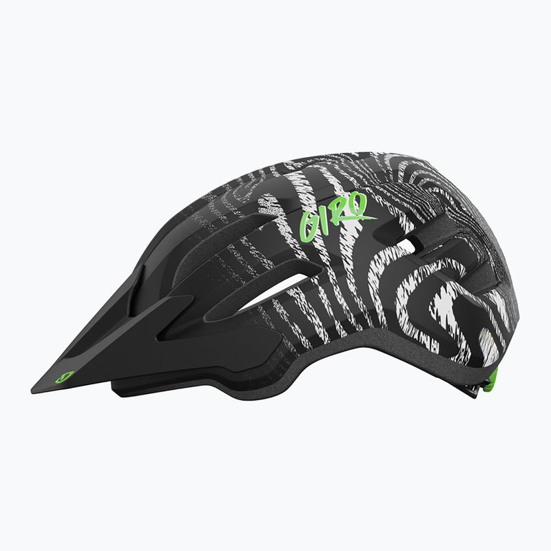 Giro Fixture II matte black ripple fade children's bike helmet 2