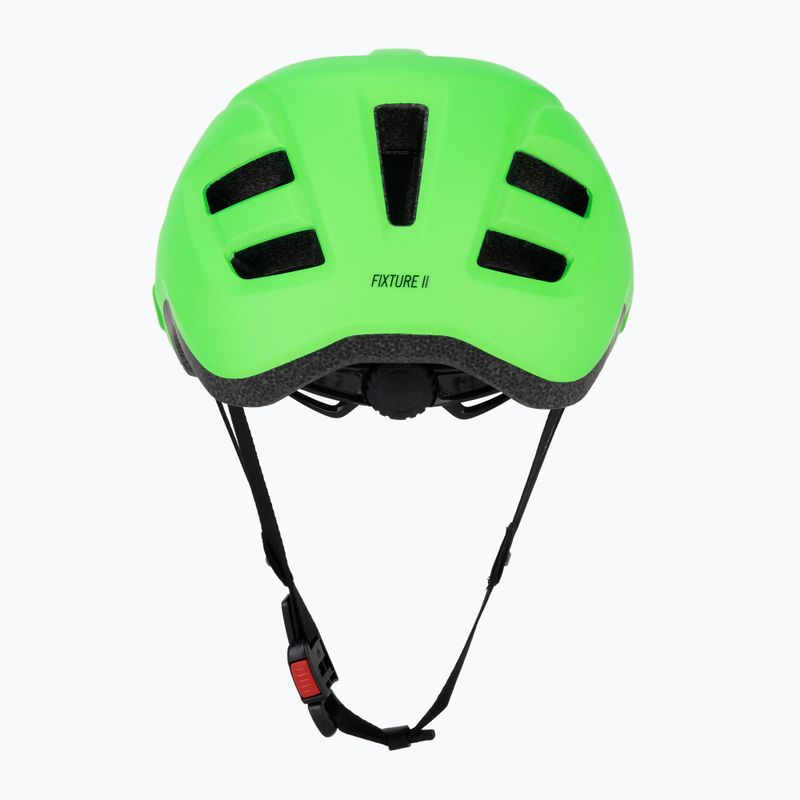 Giro Fixture II matte bright green children's bike helmet 4