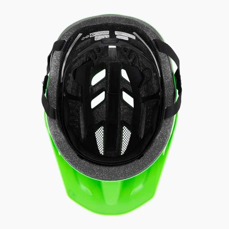 Giro Fixture II matte bright green children's bike helmet 5
