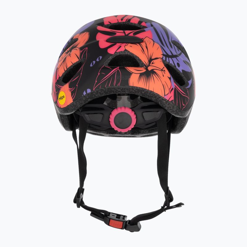 Giro Scamp Integrated MIPS matte black floral children's bike helmet 2