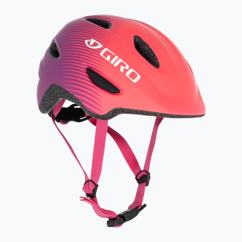 Giro Scamp Integrated MIPS matte pink purple fade children's bike helmet