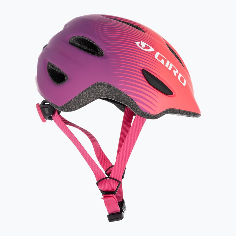 Giro Scamp Integrated MIPS matte pink purple fade children's bike helmet 4