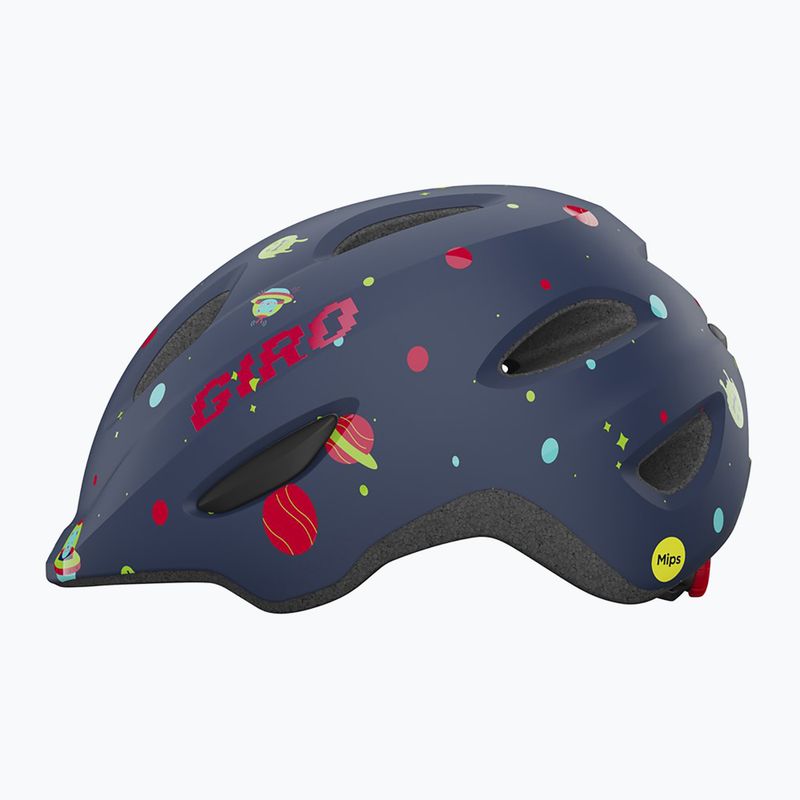 Giro Scamp Integrated MIPS matte midnight space children's bike helmet 8