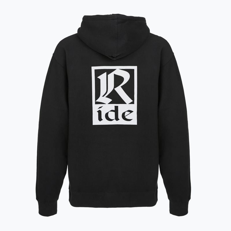 Men's RIDE Old English Hoody sweatshirt black 2
