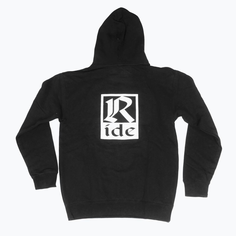 Men's RIDE Old English Hoody sweatshirt black 2