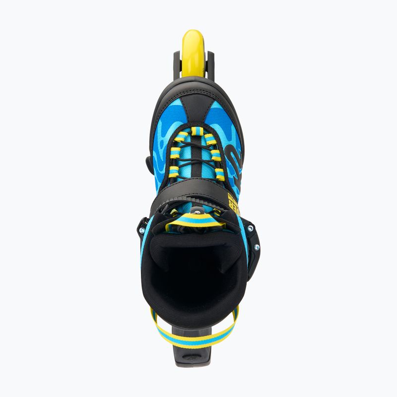 K2 Raider Pro blue/yellow children's roller skates 4