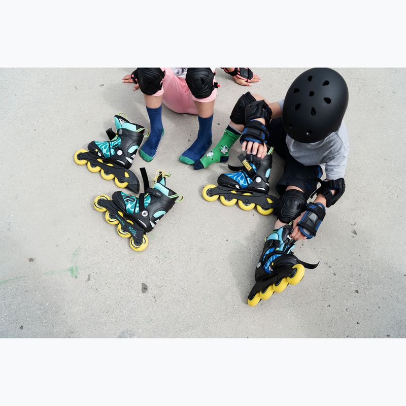 K2 Raider Pro blue/yellow children's roller skates 7