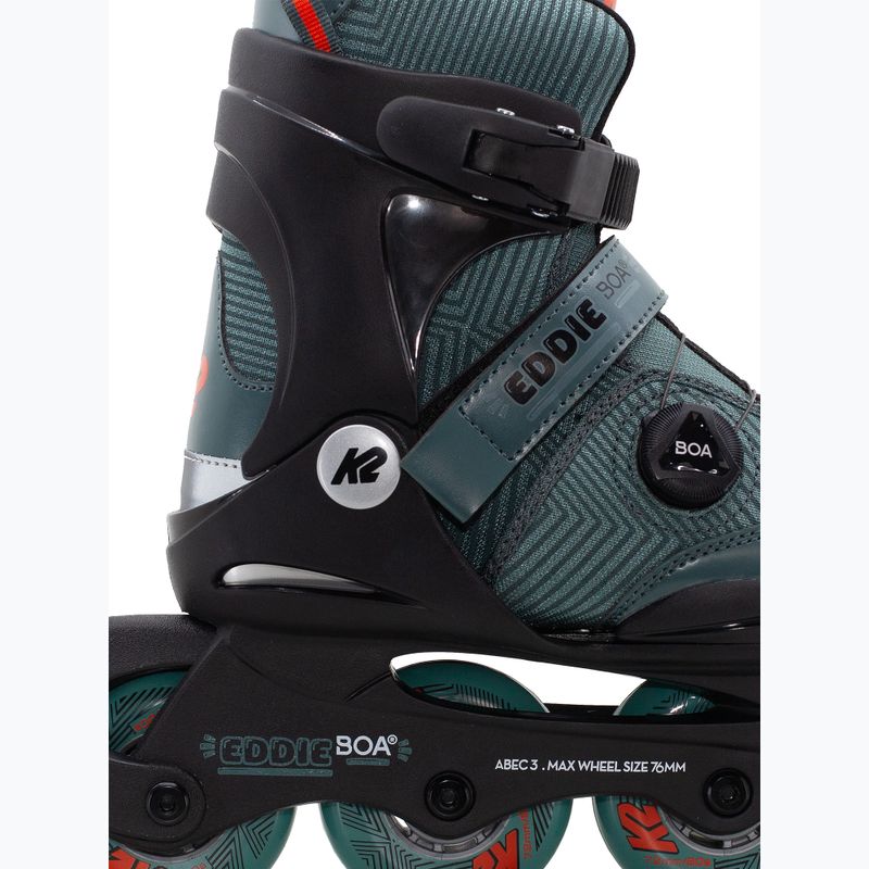 Children's inline skates K2 Eddie Boa dark teal 3