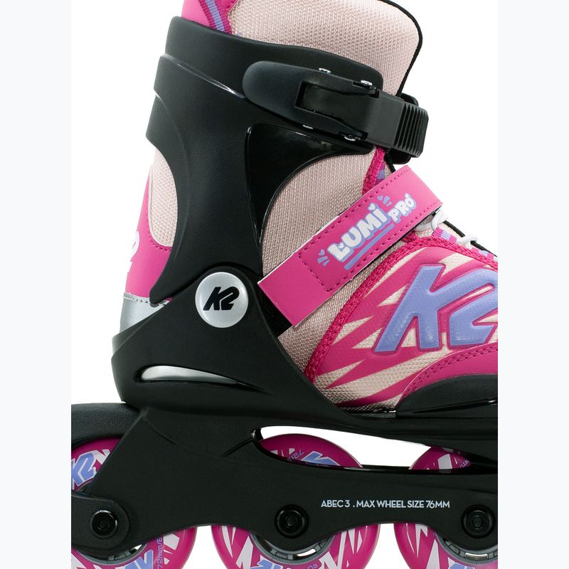 Children's inline skates K2 Lumi Pro pink 3