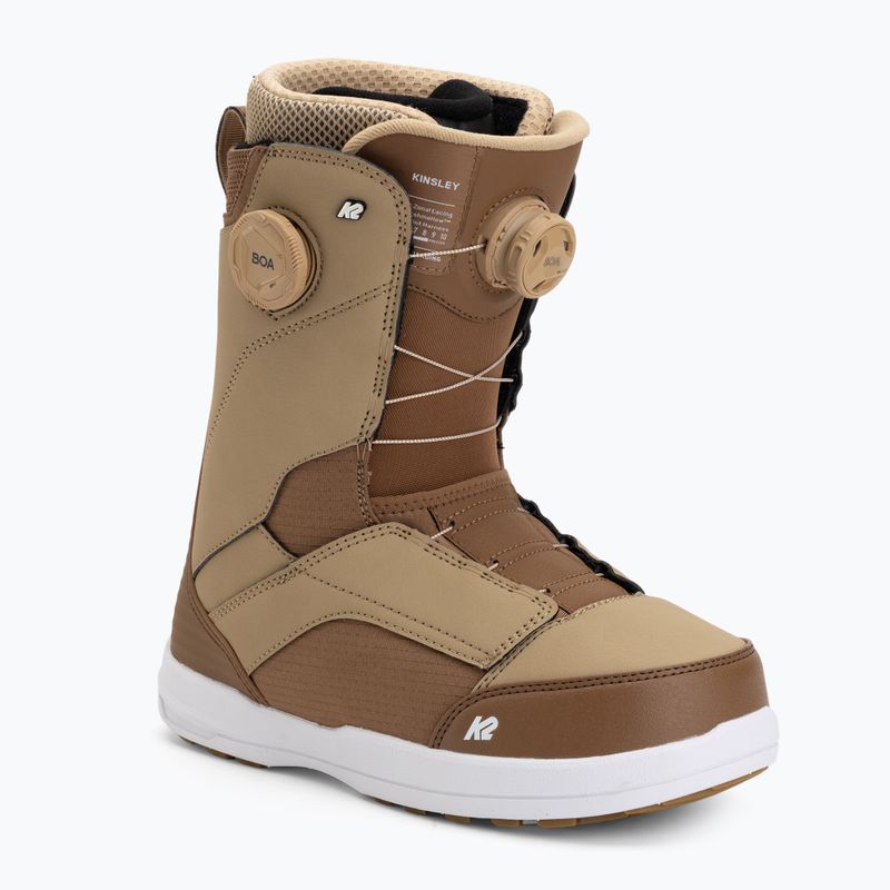 Women's snowboard boots K2 Kinsley black tan