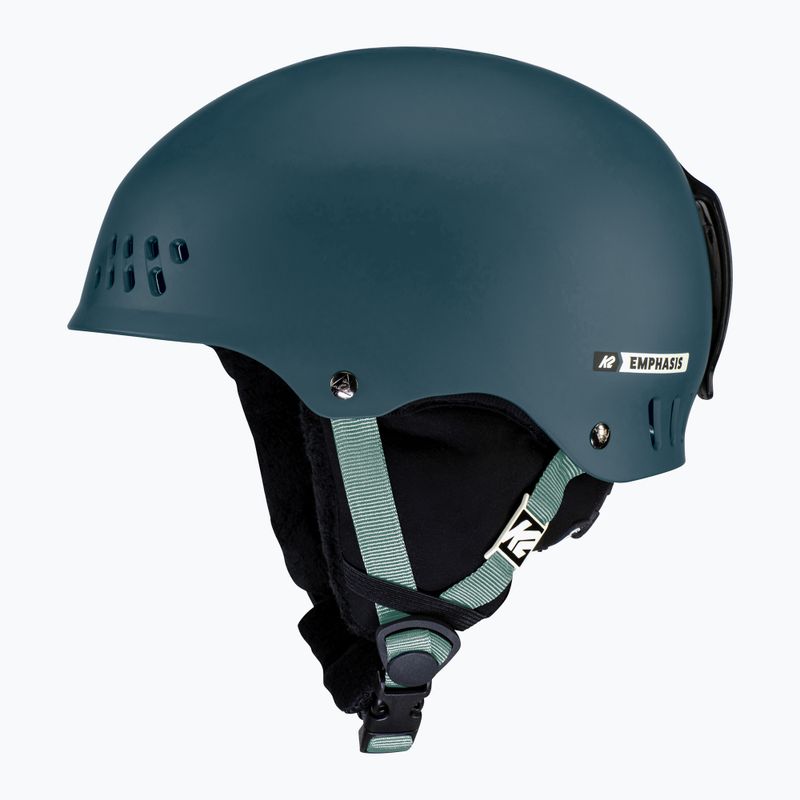 K2 Emphasis pearl dark teal ski helmet