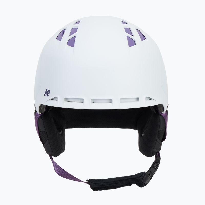 K2 Virtue pearl white ski helmet 2