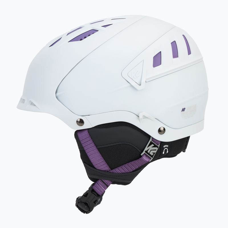 K2 Virtue pearl white ski helmet 4