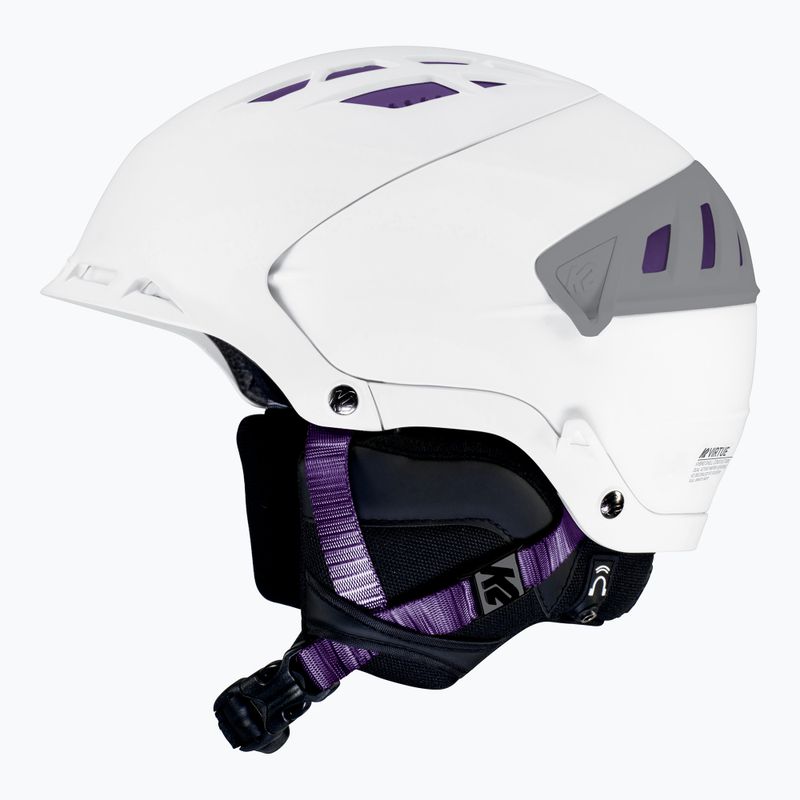 K2 Virtue pearl white ski helmet