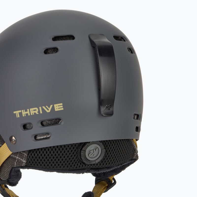 K2 Thrive ski helmet dark grey 7