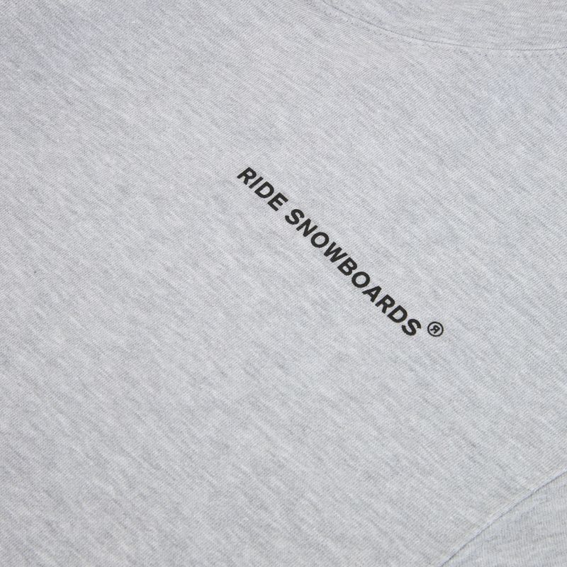 Men's RIDE Old English Hoody sweatshirt heather grey 3