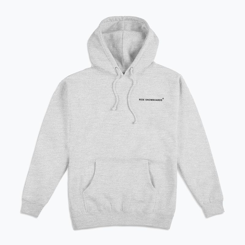 Men's RIDE Old English Hoody sweatshirt heather grey