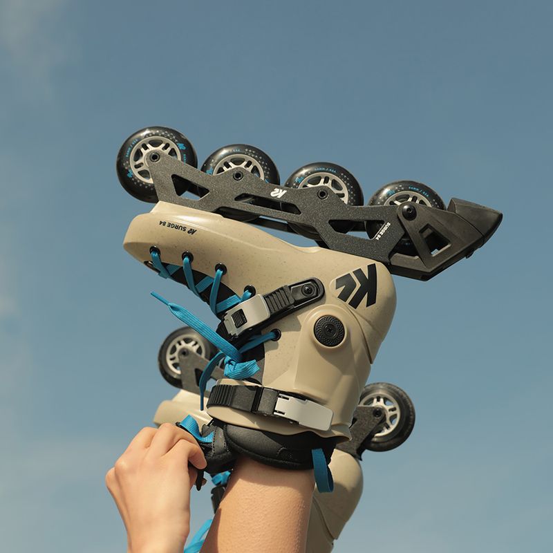 K2 Surge 84 khaki/blue roller skates 2