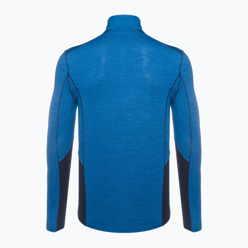 Men's thermal top Smartwool Merino Sport 1/4 Zip laguna blue/deep navy 2