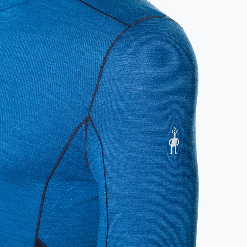 Men's thermal top Smartwool Merino Sport 1/4 Zip laguna blue/deep navy 3